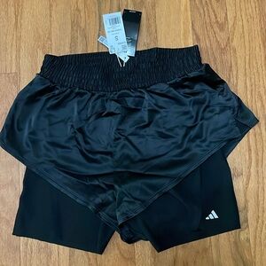 Adidas Black NWT Size Small POWER 2in1 Shorts Training Women’s